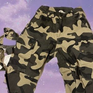 camo cargo pants